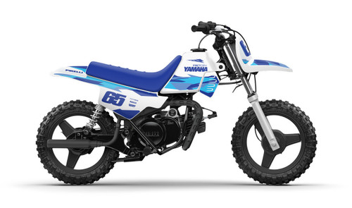 CRACK Blue PW Full Graphics Kit designed and manufactured by SKDA Moto Creative.