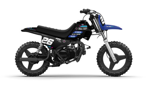 24 CLUBMX Blk/Blue PW Full Graphics Kit designed and manufactured by SKDA Moto Creative.