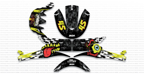 ROADKILL V1 6D Helmet Graphics Kit