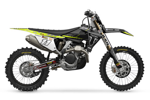 24 MXGP NEON Triumph TF Full Graphics Kit designed and manufactured by SKDA Moto Creative.