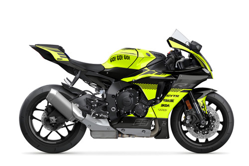 EDGE NEON Supersport Full Graphics Kit designed and manufactured by SKDA Moto Creative.