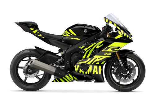 CAPTIVE NEON Supersport Full Graphics Kit designed and manufactured by SKDA Moto Creative.