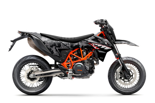 BOMBER KTM 690 Full Graphics Kit designed and manufactured by SKDA Moto Creative.