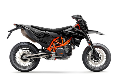 VISION Grey KTM 690 Full Graphics Kit designed and manufactured by SKDA Moto Creative.