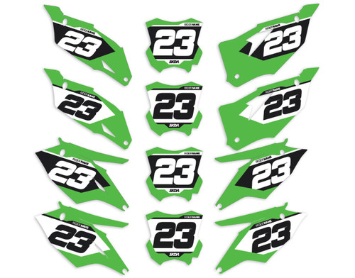 Kawasaki Number Plates designed and manufactured by SKDA Moto Creative.