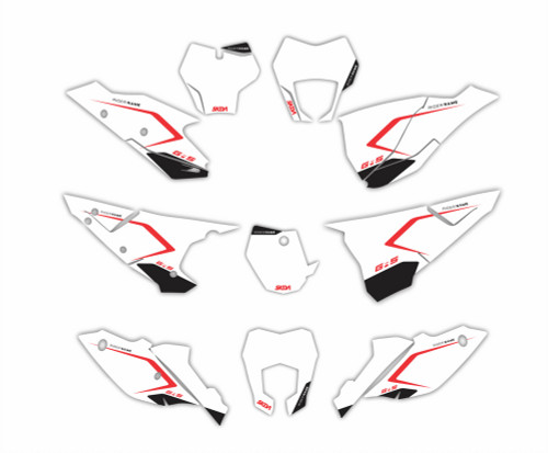 GasGas Number Plates designed and manufactured by SKDA Moto Creative.