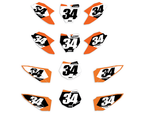 S6 KTM Number Plates by SKDA