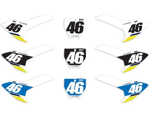 Husqvarna Mini Bike Number Plates by SKDA