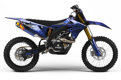 SMOKE DUSK Suzuki Full Graphics Kit designed and manufactured by SKDA Moto Creative.