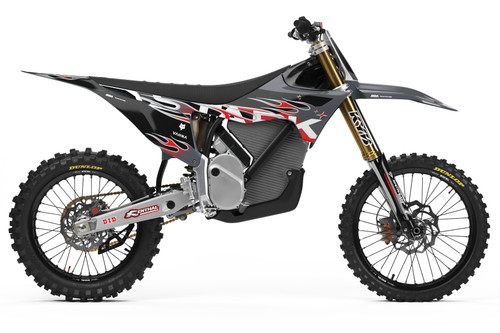 EMBER Grey Stark Varg Full Graphics Kit designed and manufactured by SKDA Moto Creative.