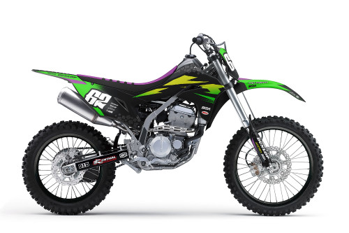 CREATURE KLX/KDX Full Graphics Kit designed and manufactured by SKDA Moto Creative.