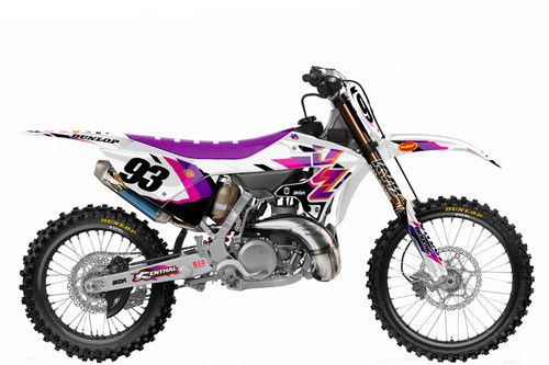 FIFTIETH Ppl/Blk YZ Full Graphics Kit