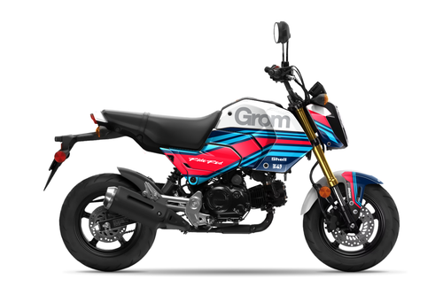TURISMO Grom Full Graphics Kit designed and manufactured by SKDA Moto Creative.