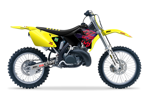 97 FACTORY RM Full Graphics Kit designed and manufactured by SKDA Moto Creative.