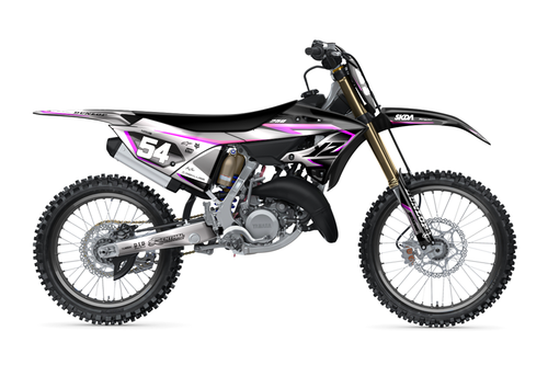EVOZ CHROME Silver YZ Full Graphics Kit