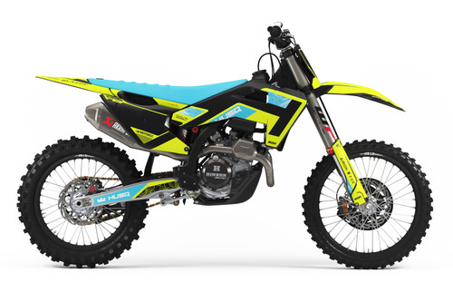 OVERLAND NEON Blue Husqvarna Full Graphics Kit