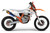 ERODE White KTM Full Graphics Kit by SKDA