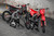 SMOKE V2 Red/Wht Honda Mini Bike Full Graphics Kit designed and manufactured by SKDA Moto Creative.