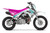 DIVIDE Pink/Teal Honda Mini Bike Full Graphics Kit designed and manufactured by SKDA Moto Creative.