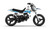 CRACK Black PW Full Graphics Kit designed and manufactured by SKDA Moto Creative.