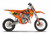 DAGSOM Yellow KTM Mini Bike Full Graphics Kit designed and manufactured by SKDA Moto Creative.