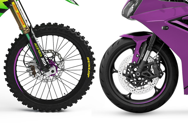 Dirt Bike Wheel Stickers & Rim Decals