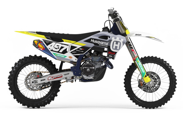 MIST Navy Husqvarna Full Graphics Kit - SKDA - AU Store
