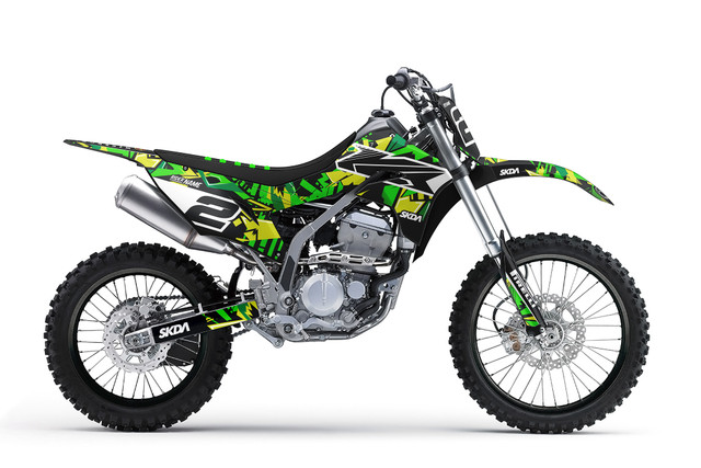 Kawasaki KLX/KDX Graphics Kit - by SKDA Moto Creative