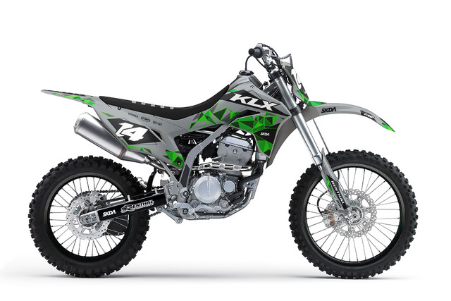 Kawasaki KLX/KDX Graphics Kit - by SKDA Moto Creative