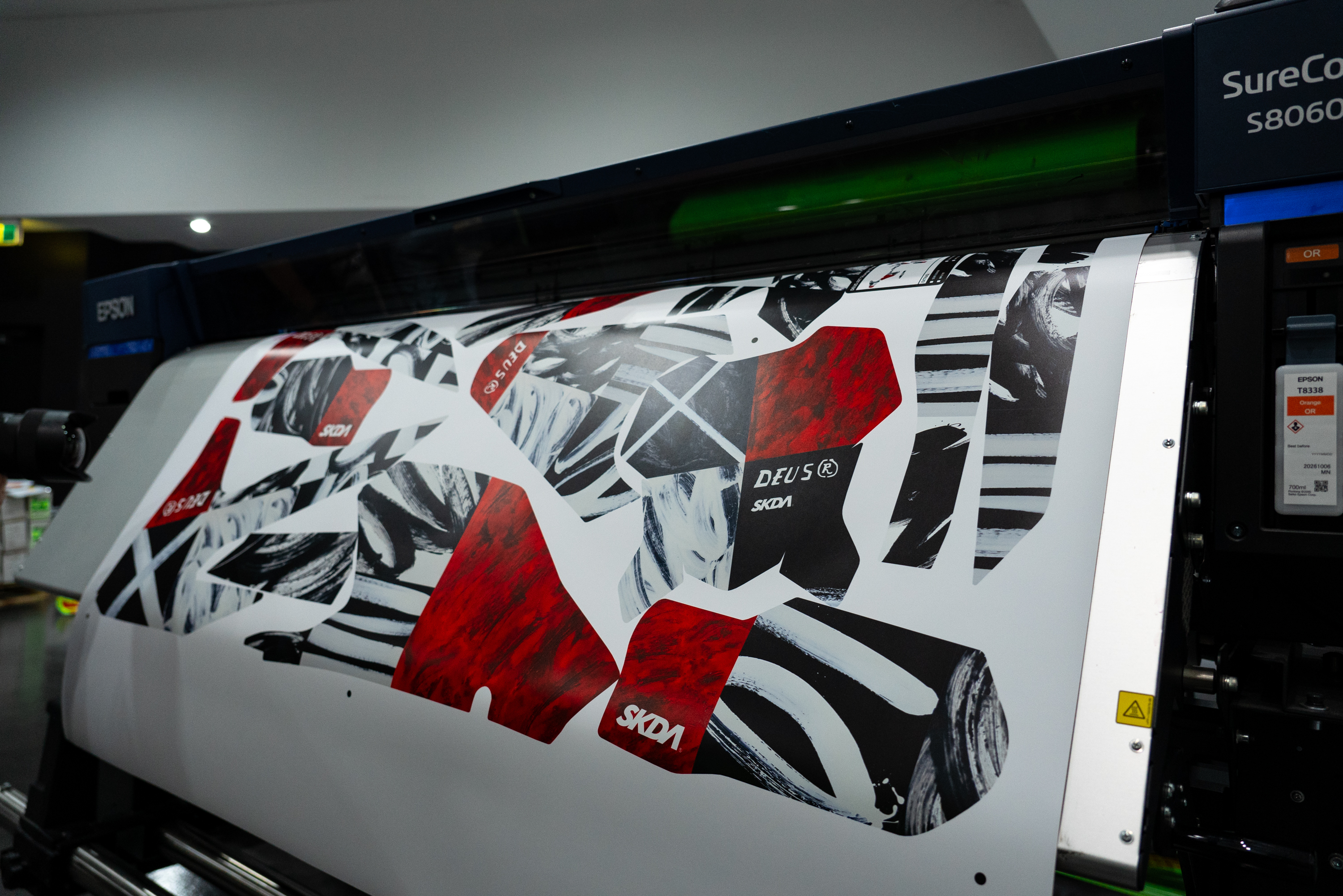 Graphics kit being applied in our workshop