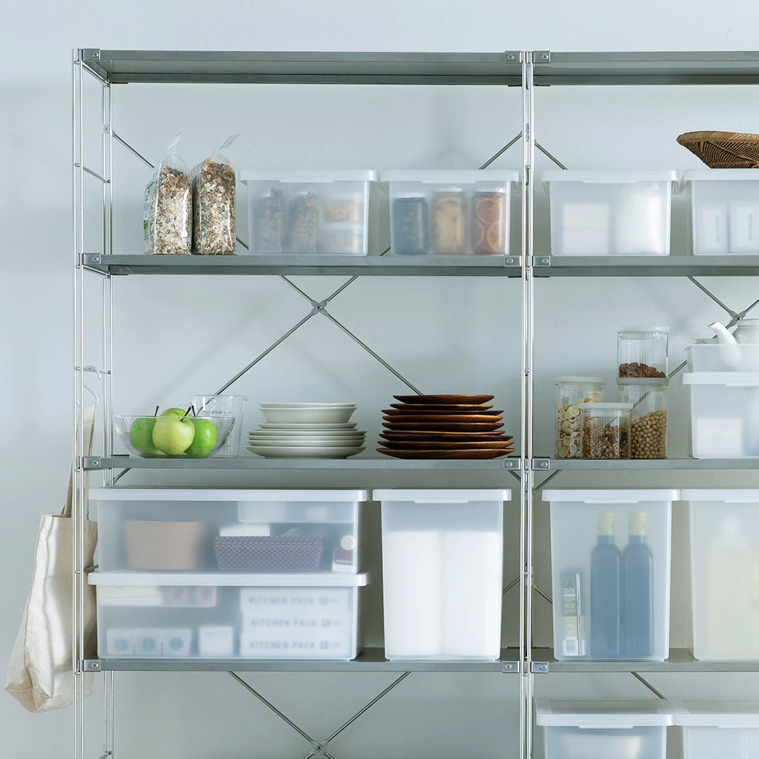 On a MUJI SUS Shelf