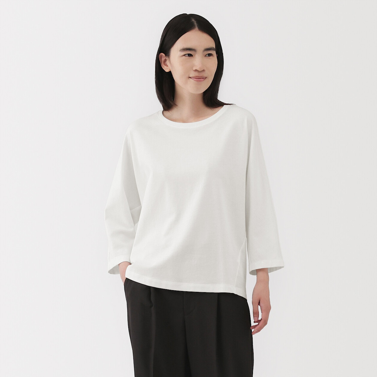 Cloveru Wide SweatCrewAOKI Muji XLサイズ Women's Sweatshirt | Women's Basic Clothing | MUJI USA