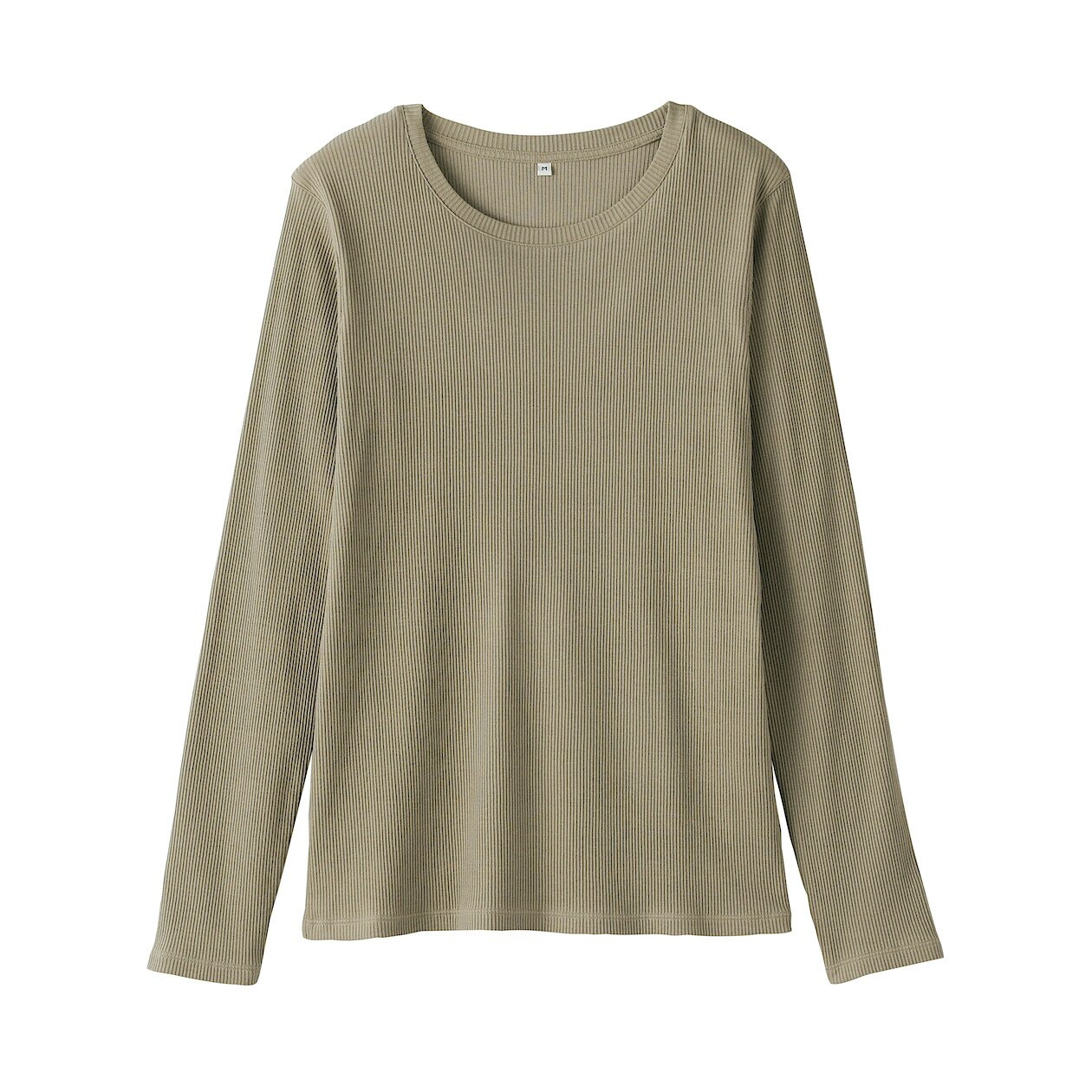 Women's Lyocell Blend Ribbed Long Sleeve T‐shirt | MUJI