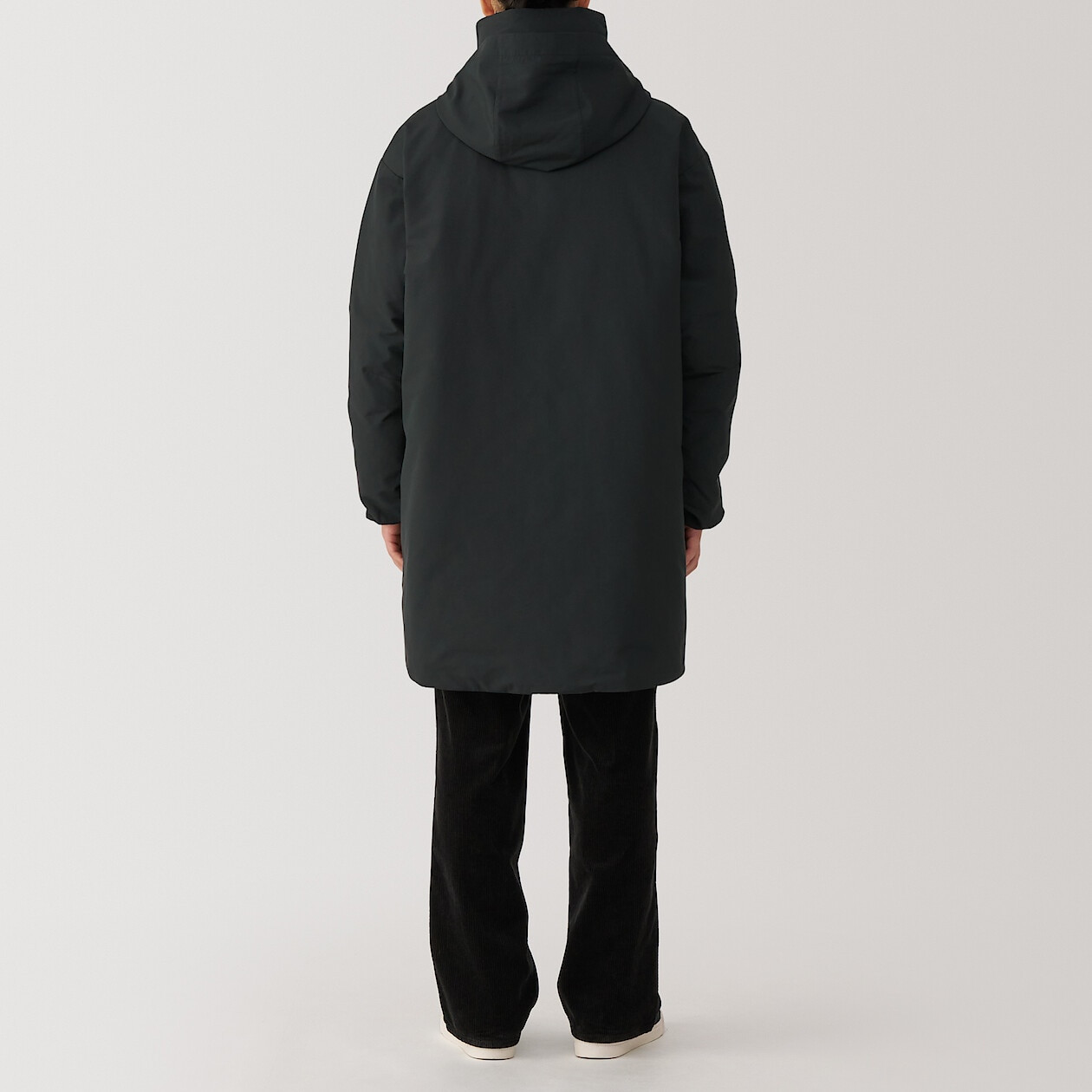 Men's Down Stand Collar Long Coat | MUJI
