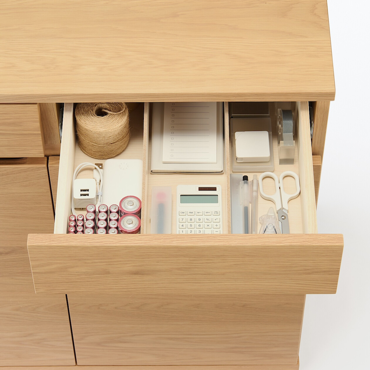 Oak Cabinet with Drawers | MUJI