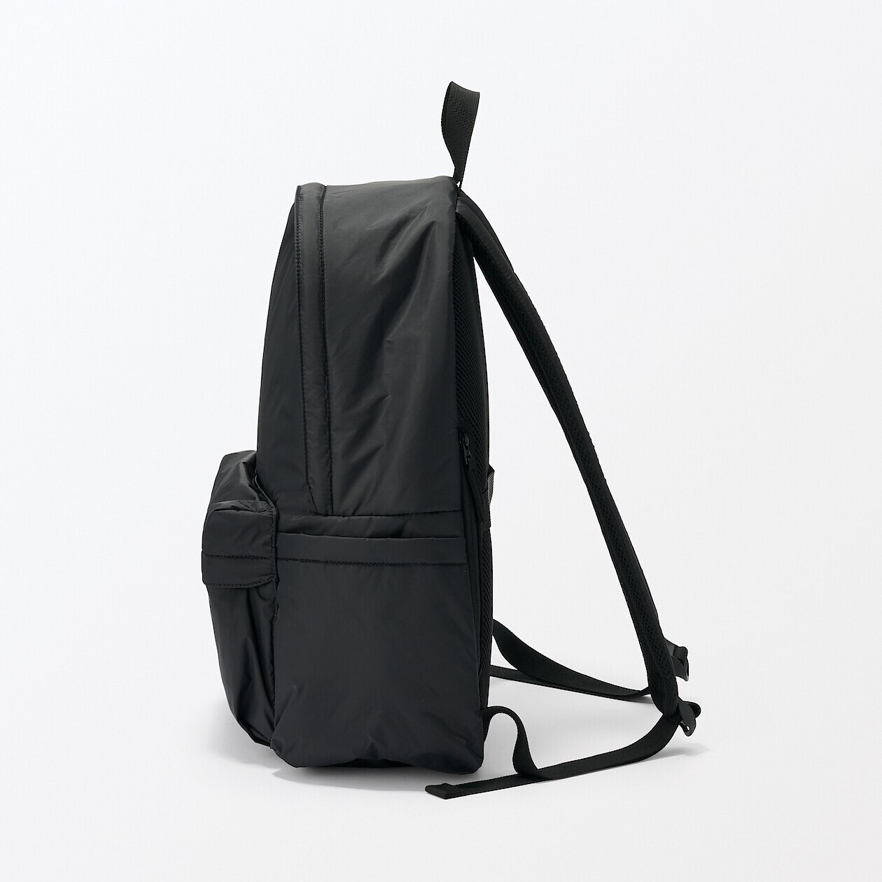 Recycled Nylon Water‐Repellent Padded Backpack | MUJI