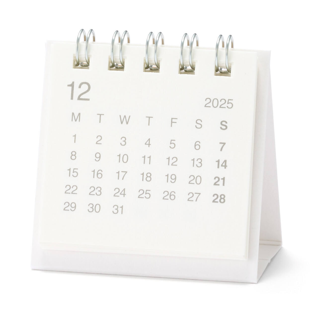 2026 Bagasse Paper Desktop Calendar - Mini | MUJI