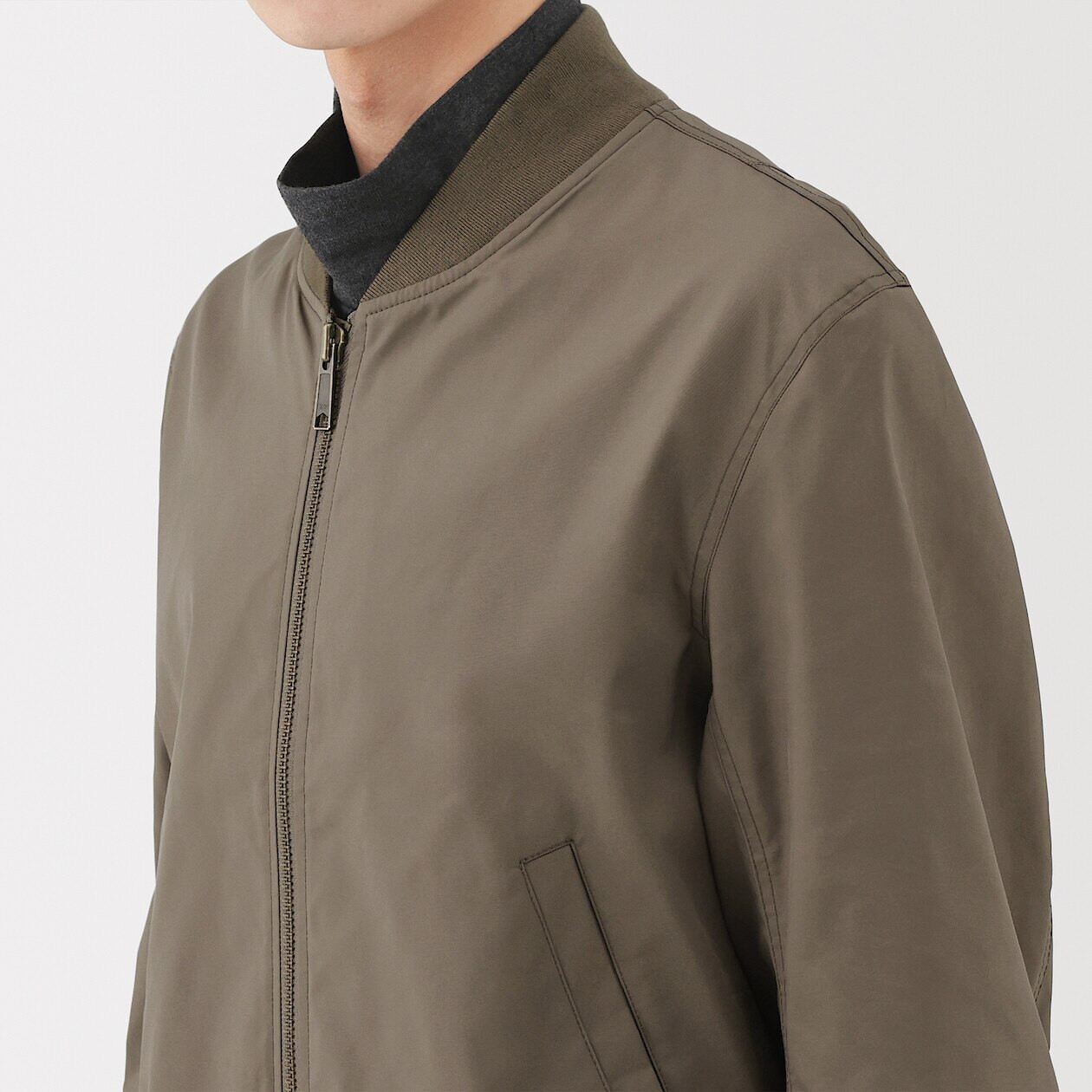 Men's Polyester Water-Repellent Zip Jacket | MUJI