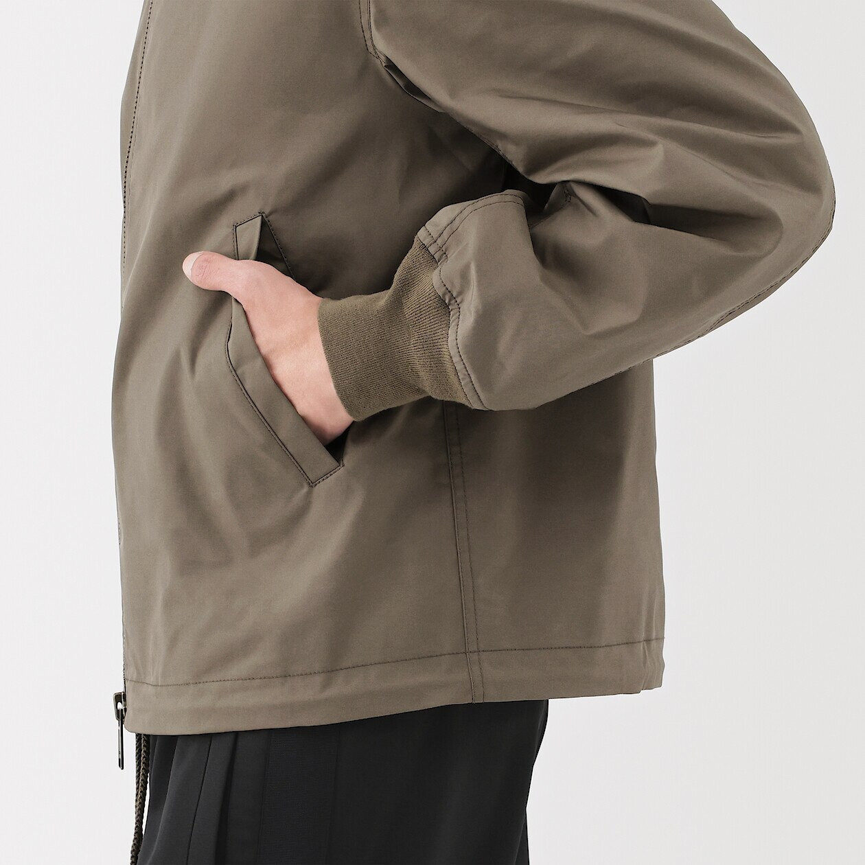 Men's Polyester Water-Repellent Zip Jacket | MUJI