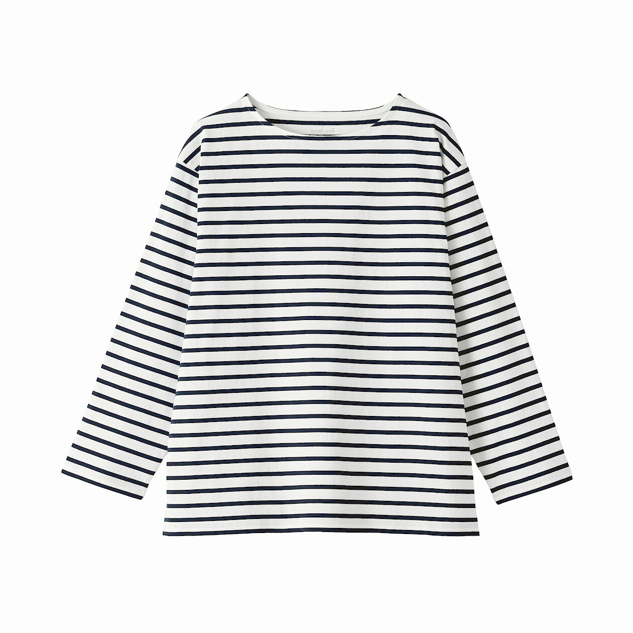 トップス draw drawers BOAT NECK LONG TEE Men's Washed Thick Cotton Boat Neck Long Sleeve T-shirt | MUJI