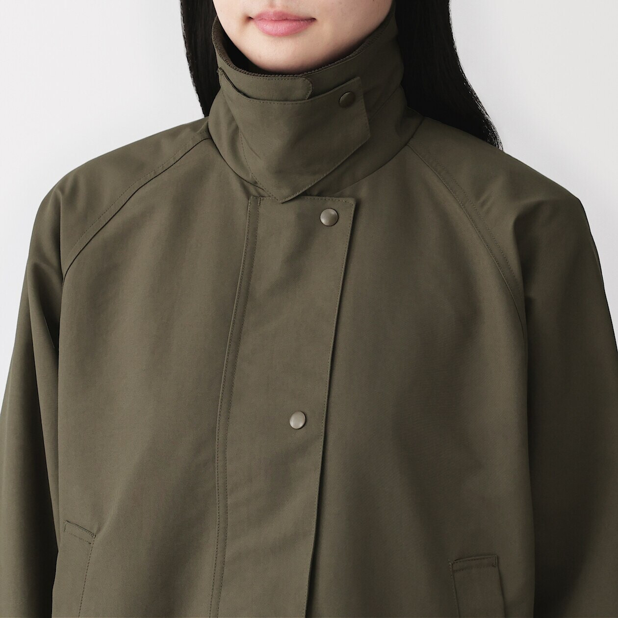 Women's Water-Repellent Corduroy Stand Collar Jacket | MUJI