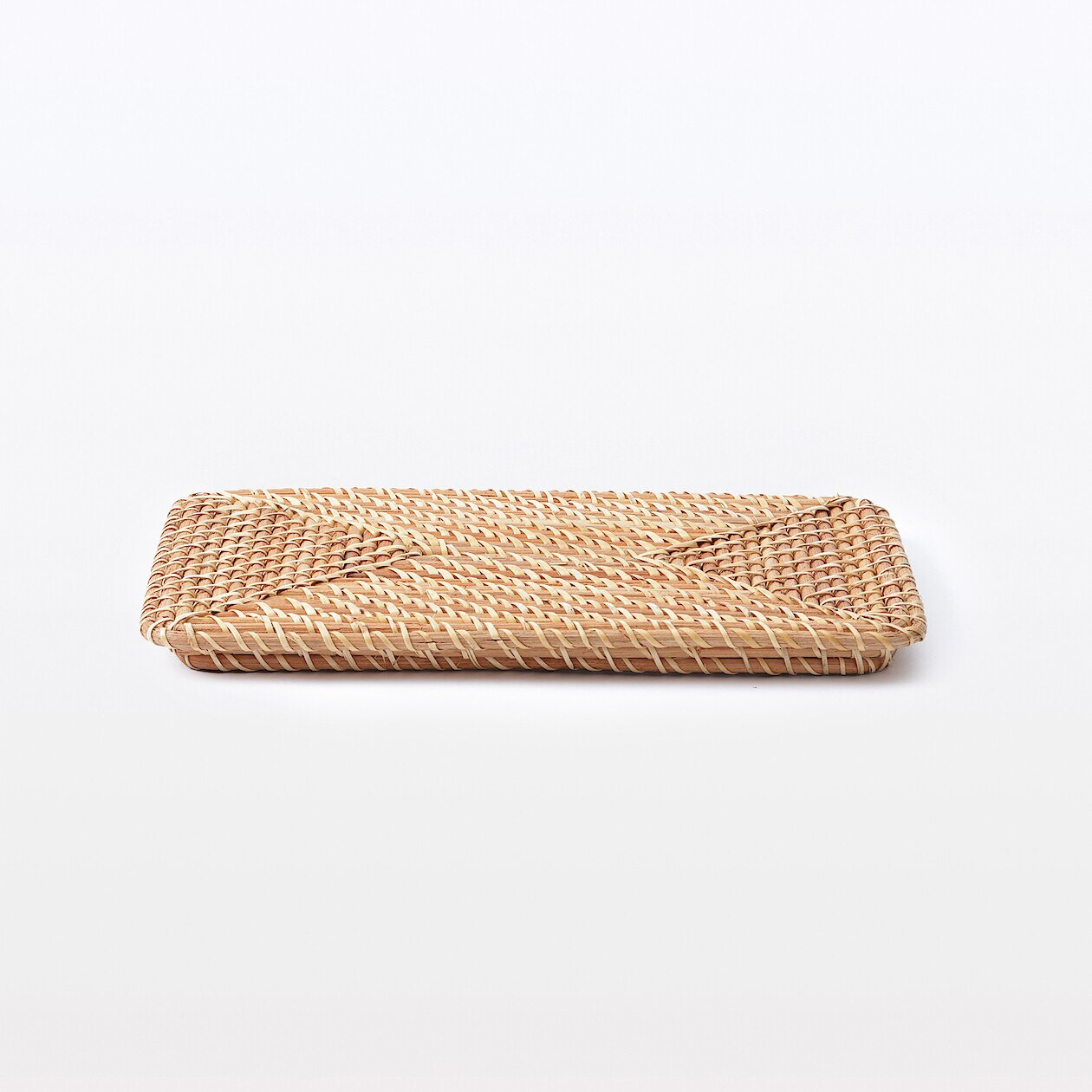 Rattan Basket Lid 26x36x3cm | MUJI