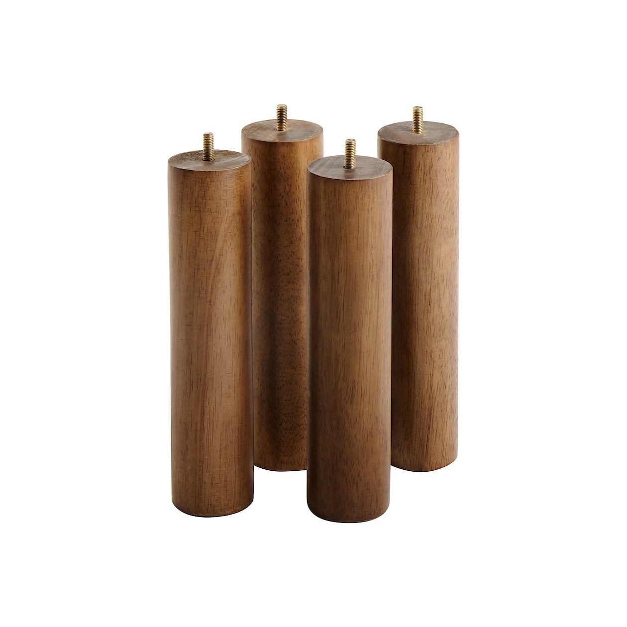 Wooden Legs Set for Walnut Platform Bed ‐ 26 cm | MUJI