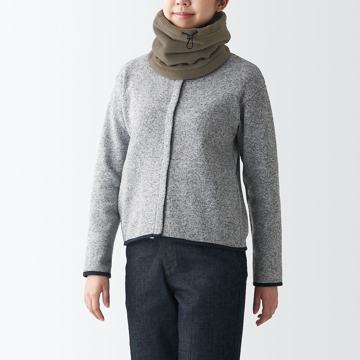 Boa Fleece Lining Neck Warmer | MUJI