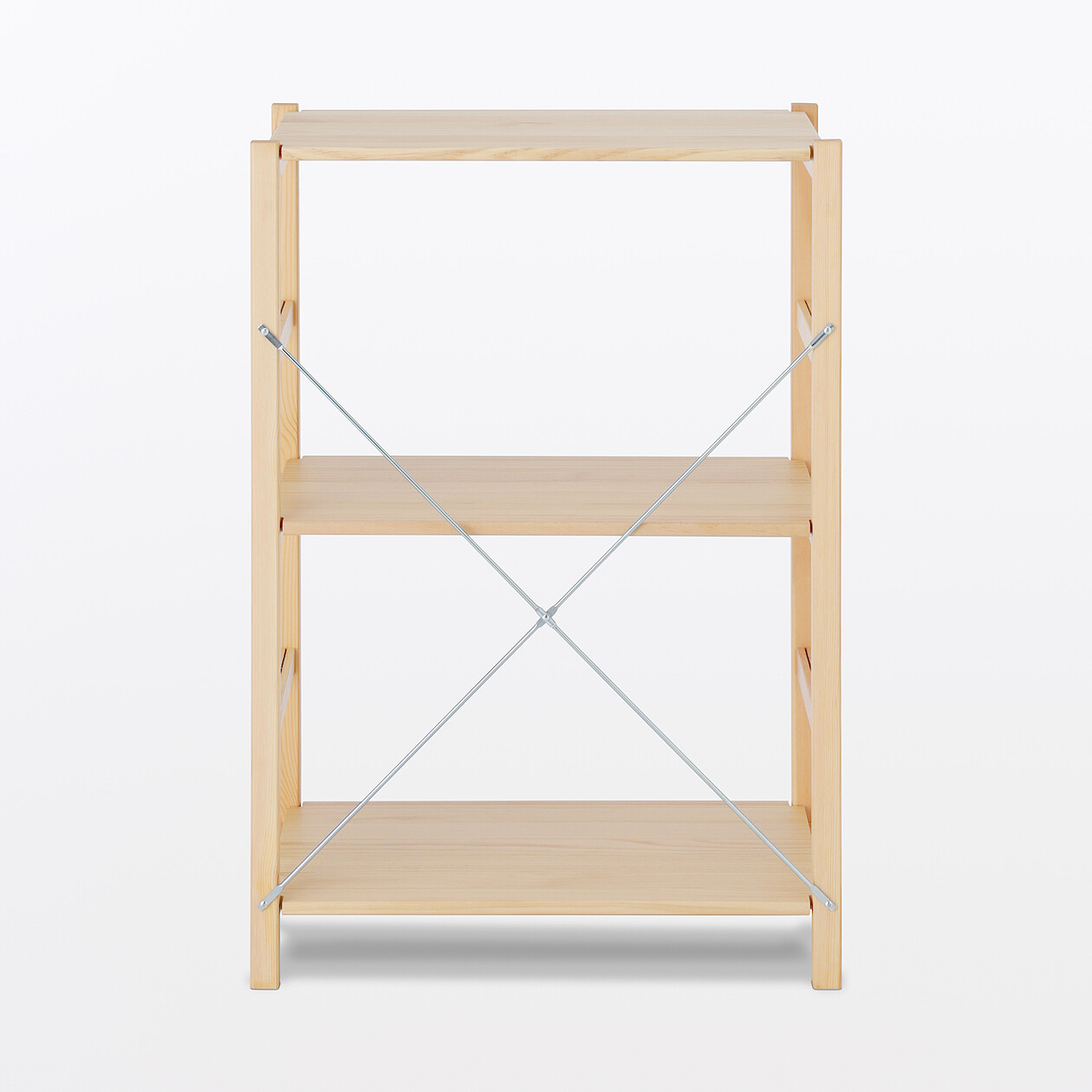 Pine Shelving Unit ‐ Width 58 cm - 3 Tier | MUJI