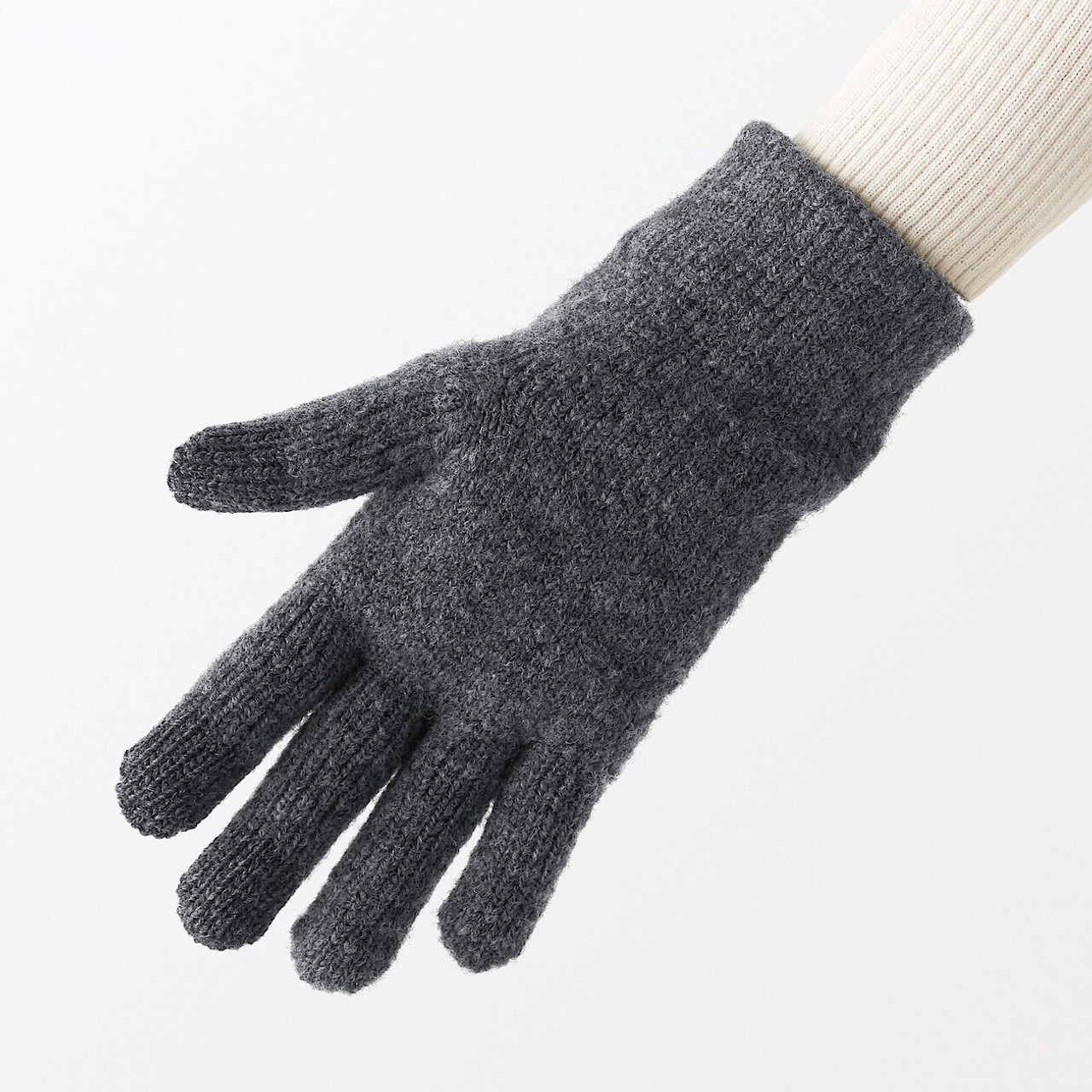 Wool Blend Brushed Lining Touchscreen Gloves