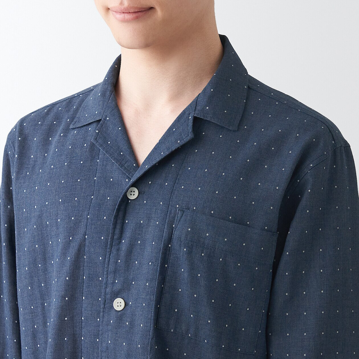 Men's Side Seamless Double Gauze Pyjamas 18164 | MUJI