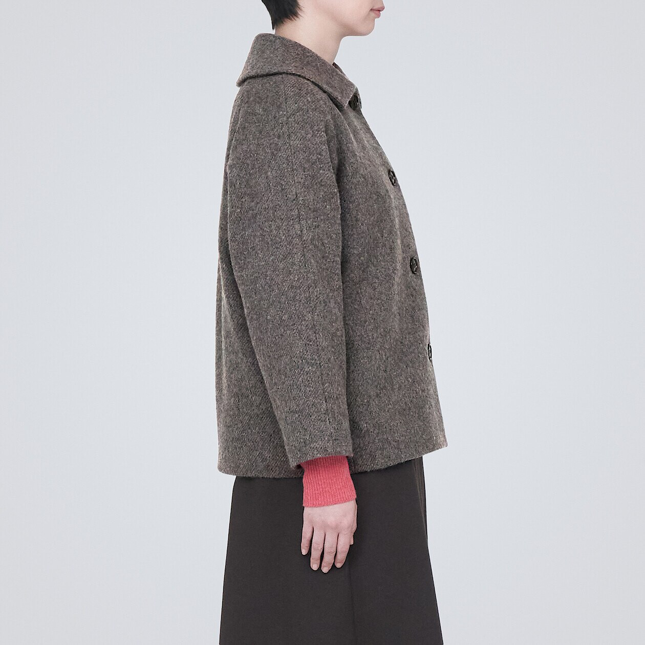 Wool Blend Jacket Short Wool Jackets Ladies Wool-blend Jacket With