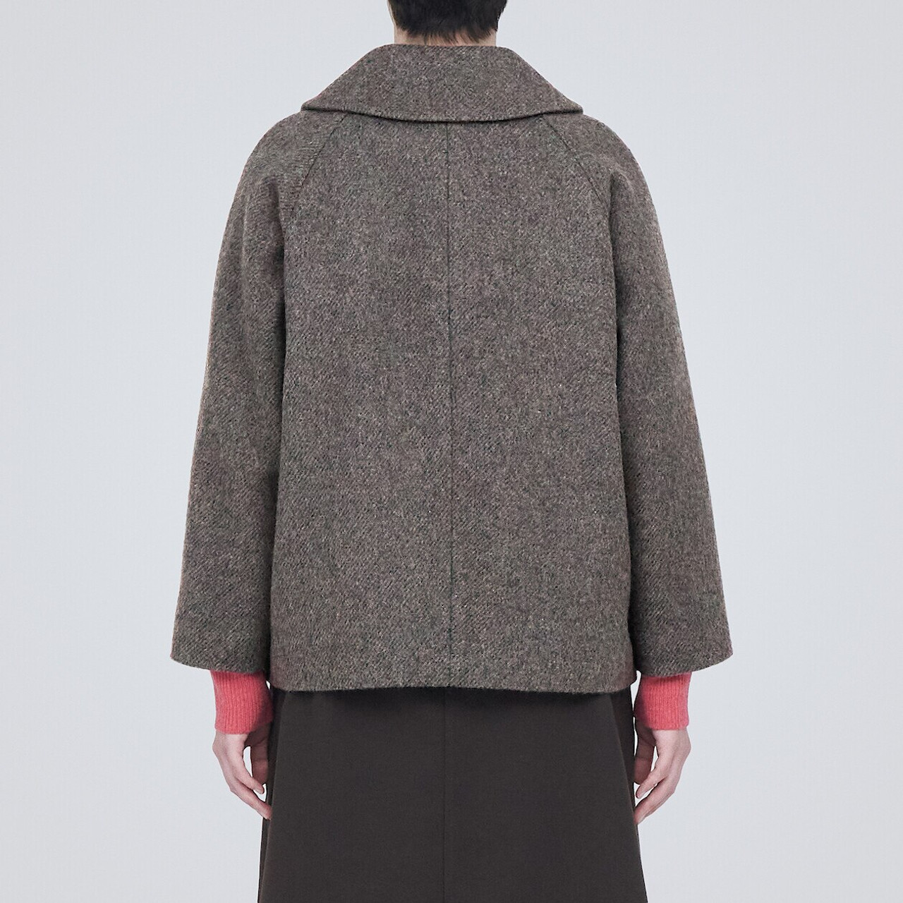 Women's Recycled Wool Blend Short Coat | MUJI