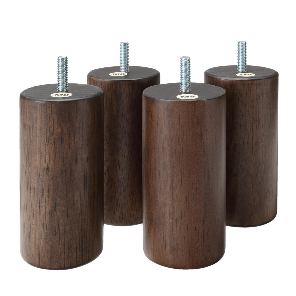 Wooden Legs Set for Walnut Platform Bed ‐ 12 cm | MUJI